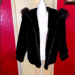 Vintage Donnybrook faux fur coat size S